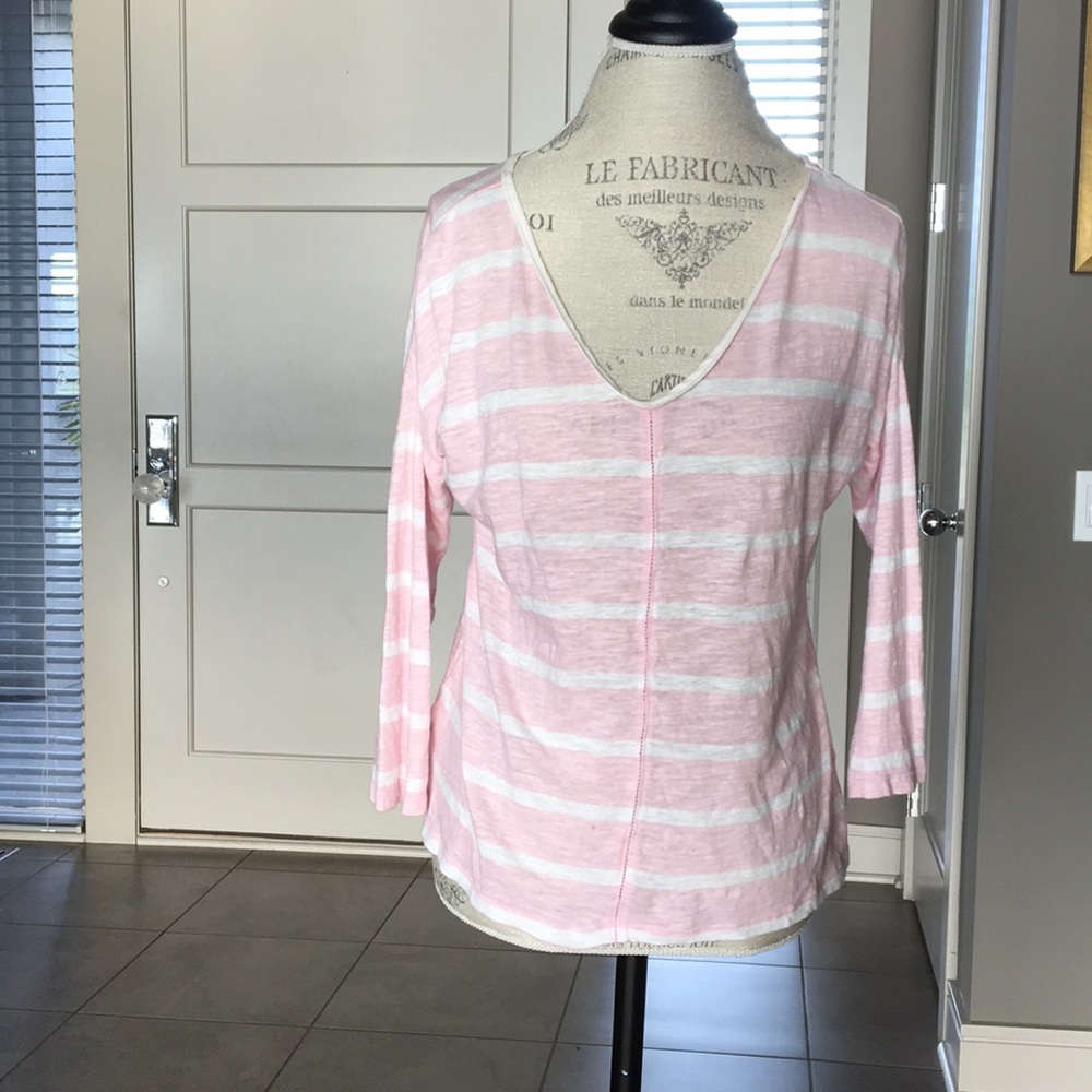 Linen striped top